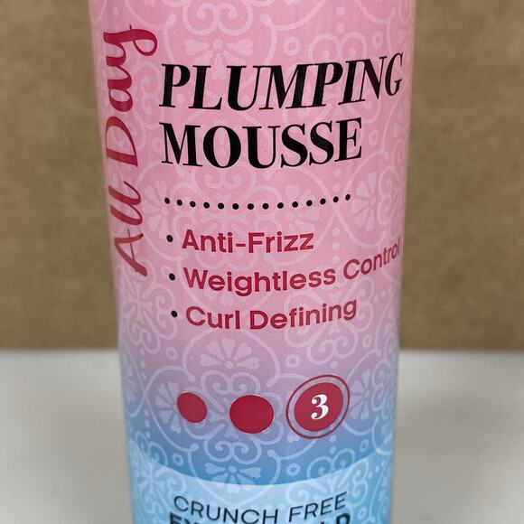 Salon Selectives All Day Plumping Mousse Anti- Frizz Lot Of 3 New 4 oz - Picture 3 of 7